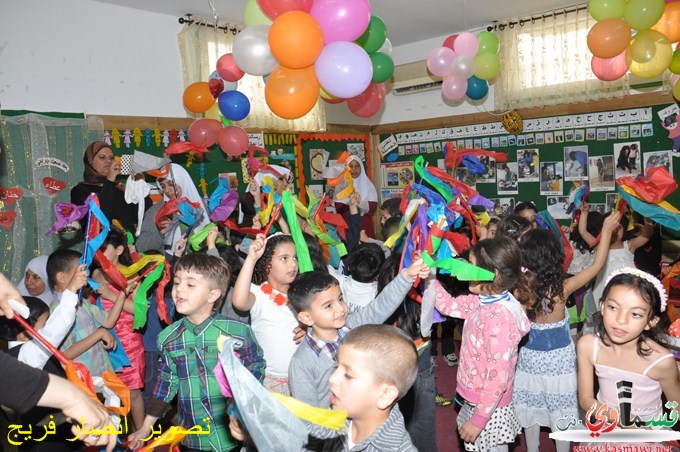 المدرسة العمرية تحتفل بعيد ميلاد جماعي وعيد الام
